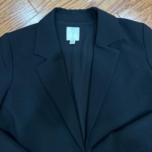 Joie Womens Black Blazer Jacket 2 Buttons Size M